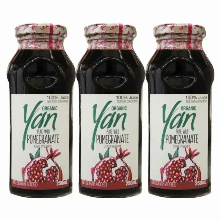 3 x Sok z Granatu Bio 250 ml - Yan