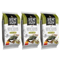 3 x Chipsy Nori Oliwa z Oliwek 4,5 g - Sen Soy