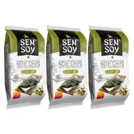 3 x Chipsy Nori Oliwa z Oliwek 4,5 g - Sen Soy