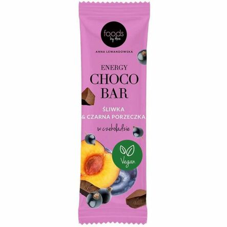 Baton Choco Bar Śliwka & Czarna Porzeczka w Czekoladzie 35 g - Foods by Ann (data: 02.01.2025)