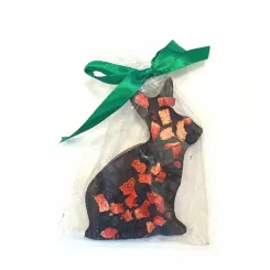 Zajączek Czekolada Gorzka z Jagodą i Truskawką 50 g - Santini