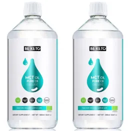 2 x Olej MCT 100% Pure C8 BIO 1 l - Beketo