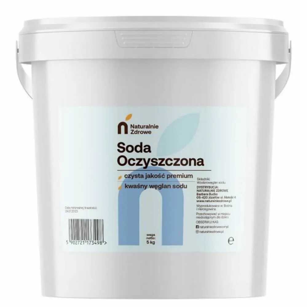 Soda Oczyszczona Wodorowęglan Sodu 5 kg - Naturalnie Zdrowe