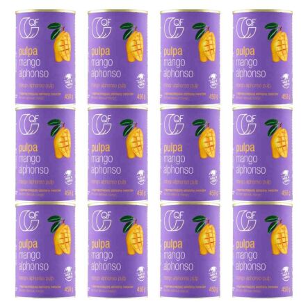 12 x Pulpa z Mango Alphonso Bez Dodatku Cukru 450 g QF