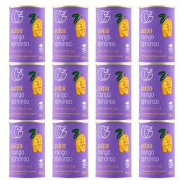 12 x Pulpa z Mango Alphonso Bez Dodatku Cukru 450 g QF