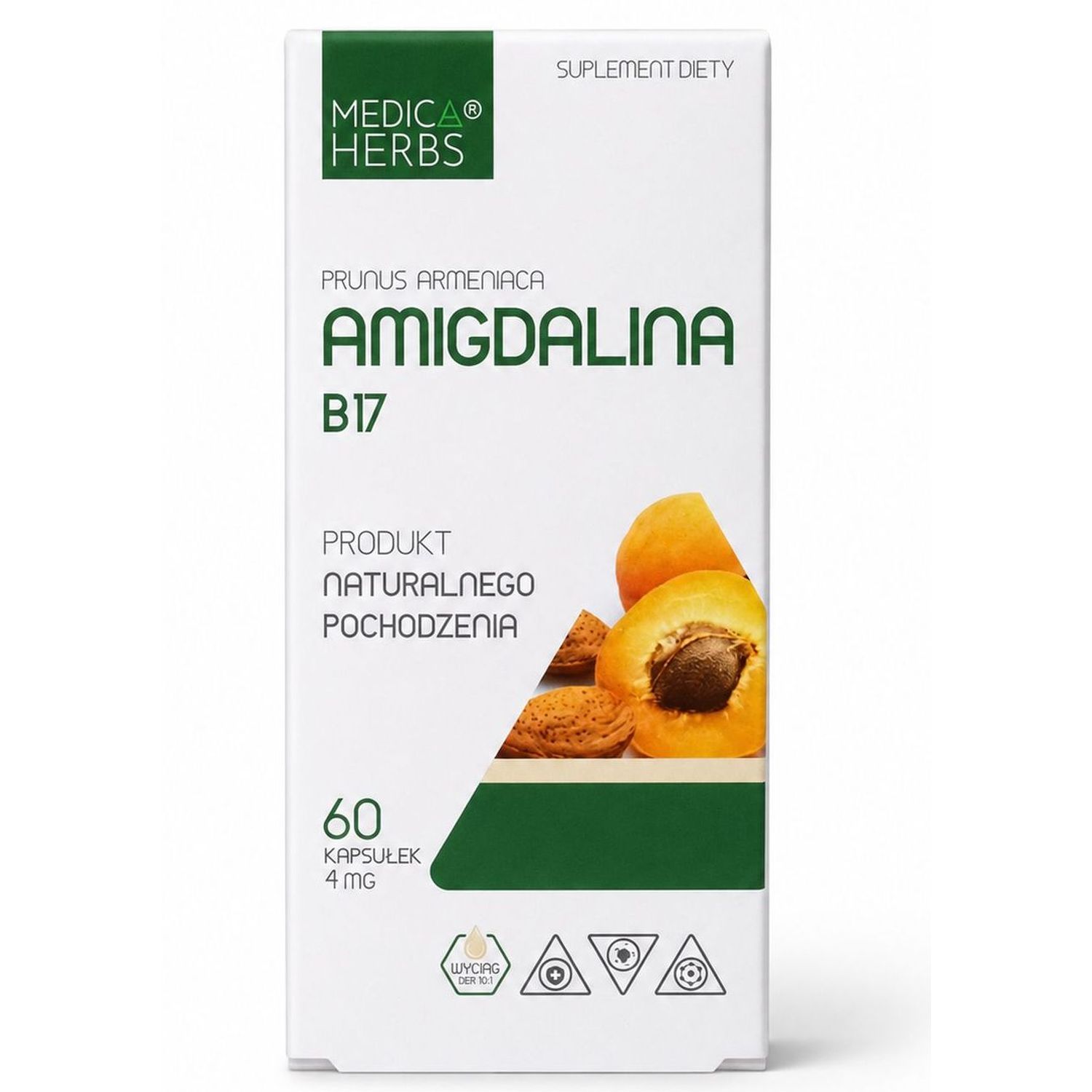 Amigdalina B17 60 Kapsułek - Medica Herbs