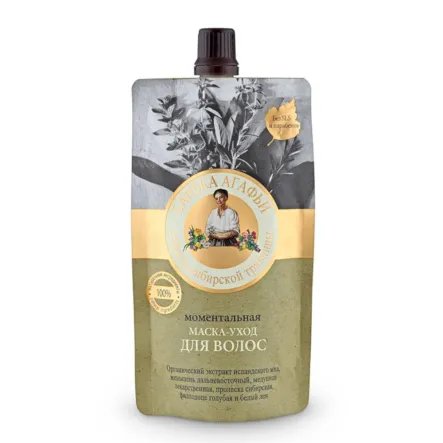 Maska do Włosów Momentalna Blask i Elastyczność 100 ml - Bania Agafi - Wyprzedaż