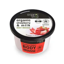 Mus Do Ciała Truskawkowy Jogurt 250 ml - Organic Shop