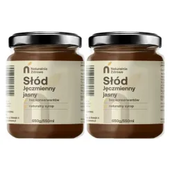 2 x Słód Jęczmienny Jasny SYROP 650 g - Naturalnie Zdrowe