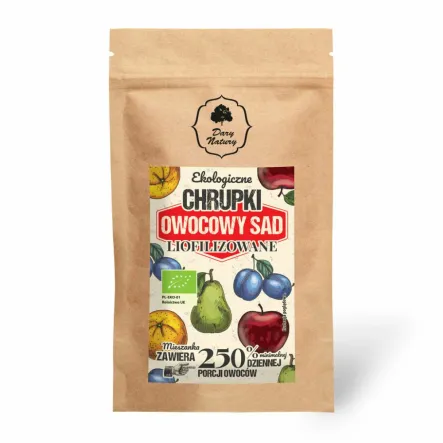 Liofilizowane Chrupki Owocowy Sad Eko 40 g Dary Natury