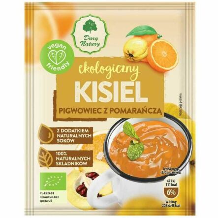 Kisiel do Kubka Pigwowiec z Pomarańczą Eko 30 g - Dary Natury
