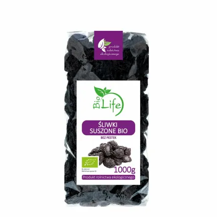 Śliwki Suszone Bez Pestek Bio 1 kg - BioLife