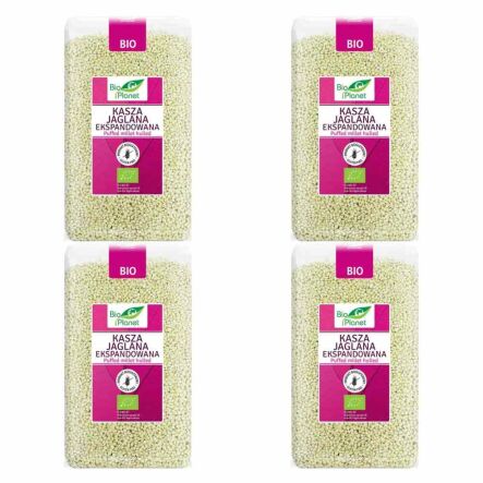 4 x Kasza Jaglana Ekspandowana - Proso Ekspandowane Bio 150 G - Bio Planet