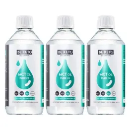 3 x Olej MCT 100% Pure C8 500 ml - Beketo