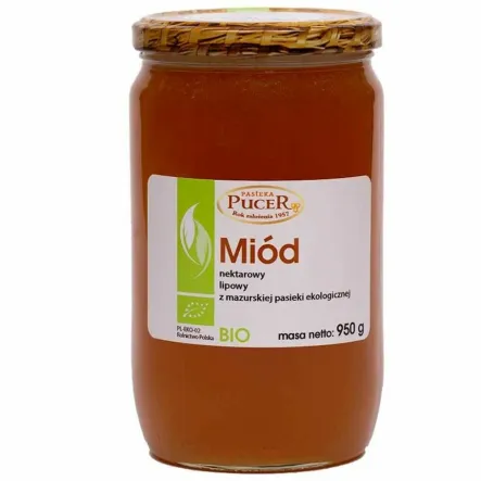 Miód Lipowy Bio 950 g - Pasieka Pucer