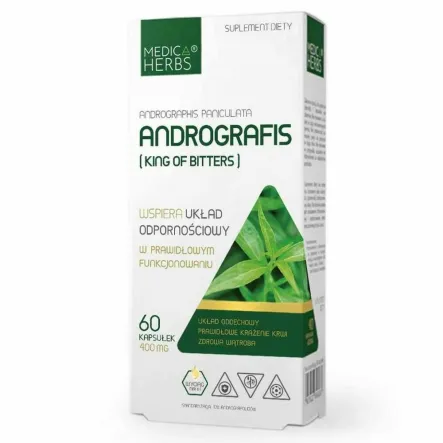 Andrografis 400 mg 60 Kapsułek - Medica Herbs