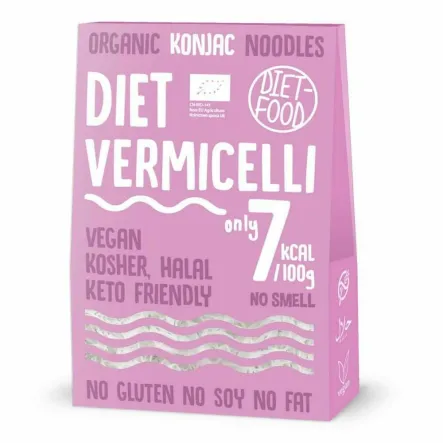 Makaron Konjac Vermicelli 385 g (300 g) Bio - Diet-Food