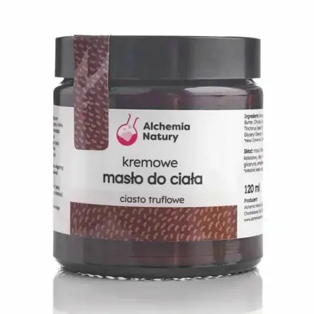 Kremowe Masło do Ciała CIASTO TRUFLOWE 120 ml - Alchemia Natury - Przecena Krótka Data Minimalnej Trwałości