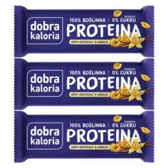 3 x Baton Proteina Krem Orzechowy & Wanilia 45 g Dobra Kaloria