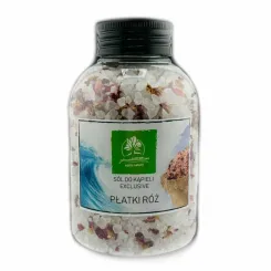 Sól Kłodawska do Kąpieli z Płatkami Róż 600 g - Zdrowie Natury