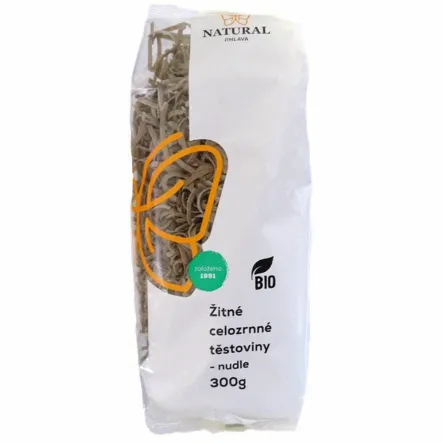 Makaron Żytni Pełnoziarnisty Nitki BIO 300 g - Natural