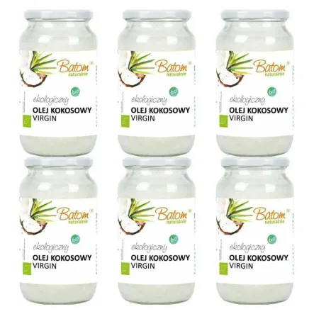6 x Olej Kokosowy Virgin Bio 1 l - Batom