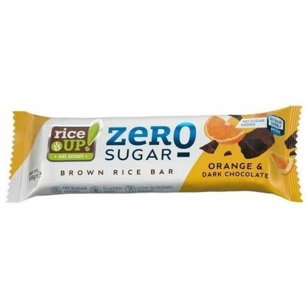 Batonik Ryżowy w Gorzkiej Czekoladzie Pomarańcza Bez Dodatku Cukru 18 g - Rice Up
