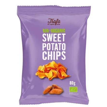 Chipsy z Batatów Smażone na Oleju Słonecznikowym Bio 80 g Trafo