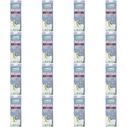Zestaw 16 x Napój Sojowy Naturalny Bio 1 l UHT - Natumi