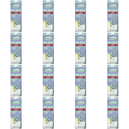 Zestaw 16 x Napój Sojowy Naturalny Bio 1 l UHT - Natumi