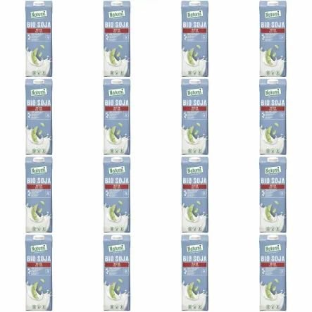 Zestaw 16 x Napój Sojowy Naturalny Bio 1 l UHT - Natumi