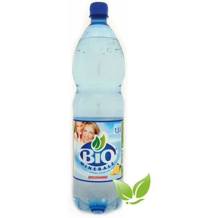 18x1,5L Naturalna woda mineralna z aromatem cytrynowym Bio - Marino