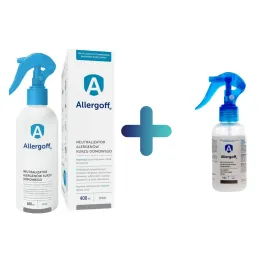 Allergoff Spray - Neutralizator Kurzu Domowego 400 ml - ICB Pharma + Allergoff Spray MINI 120 ml - ICB Pharma