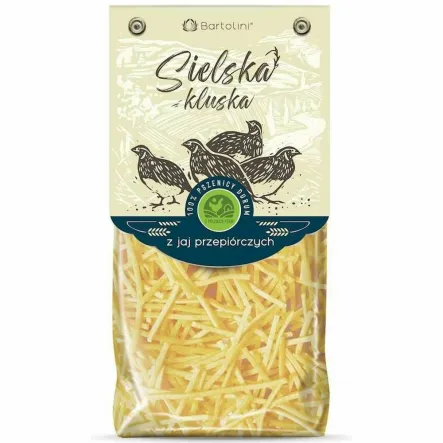 Makaron Semolinowy z Jajami Przepiórczymi 250 g - Sielska Kluska Bartolini