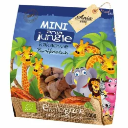 Herbatniki Kakaowe Mini Jungle Bio 100 g - Bio Ania