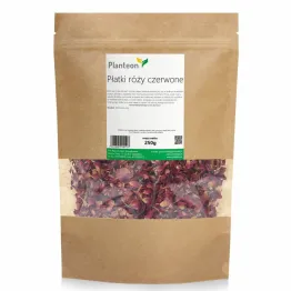 Płatki Róży Czerwone 250 g - Planteon