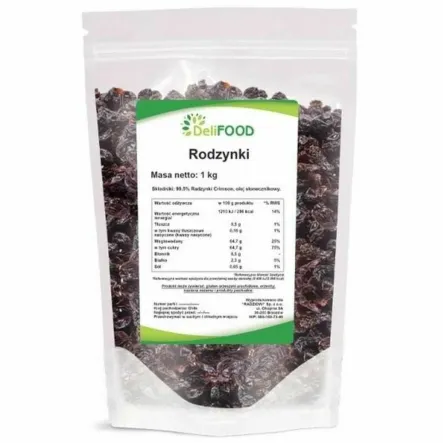 Rodzynki 1 kg - DeliFOOD (30.04.2025)
