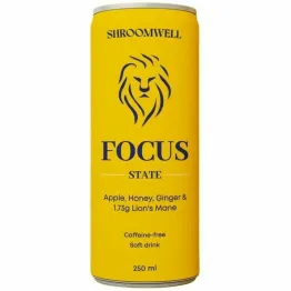 Napój Gazowany z Soplówką Jeżowatą FOCUS 250 ml - Shroomwell