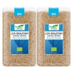 2 x Len Brązowy Siemię Lniane Nasiona Lnu Bio 1 kg Bio Planet