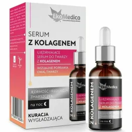 Serum Ujędrniające do Twarzy z Kolagenem na Noc 20 ml - Ekamedica