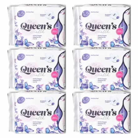 6 x Podpaski Nocne 8 Sztuk - Queen's Health