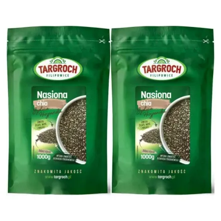 2 x Chia Nasiona Szałwii Hiszpańskiej 1 kg - Salvia hispanica - Targroch