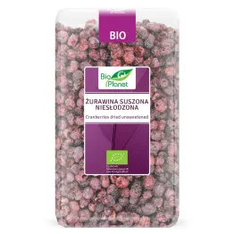 Żurawina Suszona Niesłodzona Bio 150 g - Bio Planet - Bez Dodatku Oleju i Cukru
