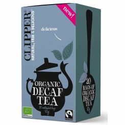 Herbata Czarna Bezkofeinowa Fair Trade Bio 50 g (20x 2,5 g) - Clipper