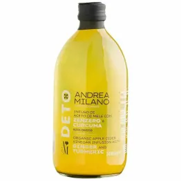 Ocet Jabłkowy z Imbirem i Kurkumą BIO 500 ml - DETO