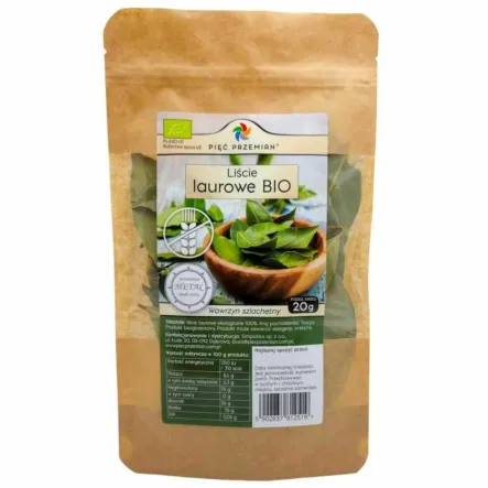 Liść Laurowy BIO 20 g - Pięć Przemian