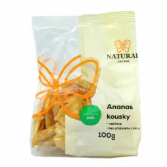 Ananas Suszony Bez Dodatku Cukru 100 g - Natural