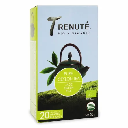 Herbata Zielona Pure Ceylon Tea Bio 30 g (1,5 g x 20 szt) Renuka Teas Ceylon