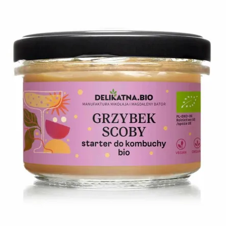 Grzybek Scoby Starter do Kombuchy Bio 150 g - Delikatna.Bio (COLD)