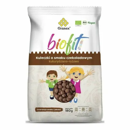 Kulki Kukurydziane o Smaku Czekoladowym Bio 180 g - Granex